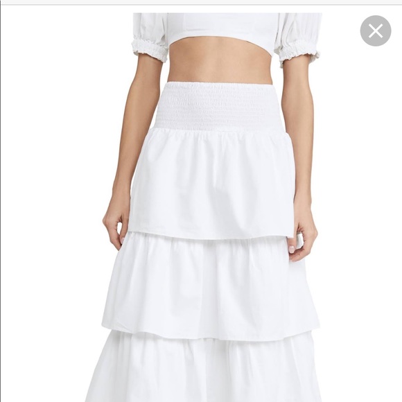 Onia x WeWoreWhat Paloma Skirt in white - Picture 5 of 8